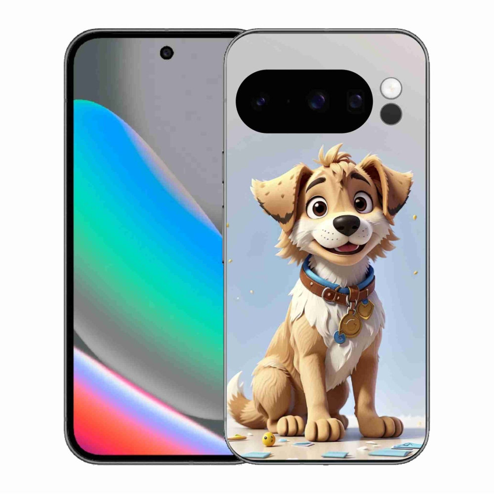 Gélový kryt mmCase na Google Pixel 10 Pro - kreslené šteňa