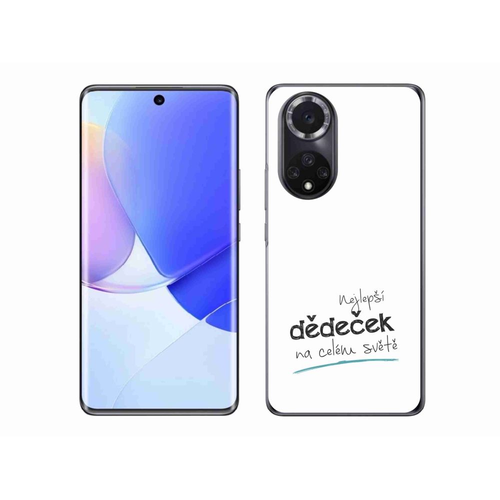 Gélový kryt mmCase na Honor 50 - najlepší dedko 3 biele pozadie