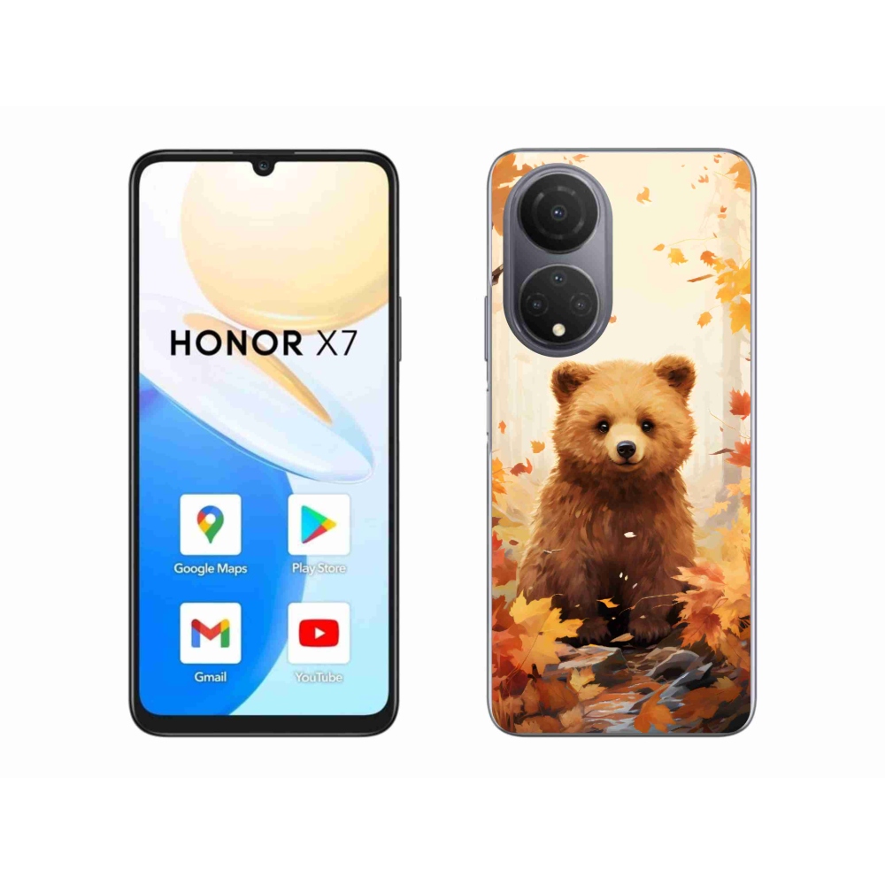 Gélový kryt mmCase na Honor X7 - medveď v lese