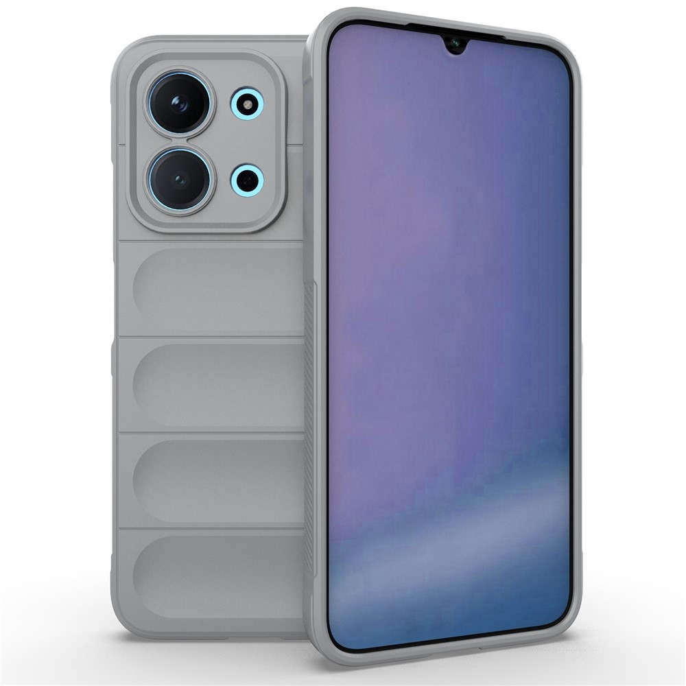 Rugg odolný gélový obal na Xiaomi Redmi 15C 4G (171mm)/Poco C85 4G (171mm) - svetlosivý