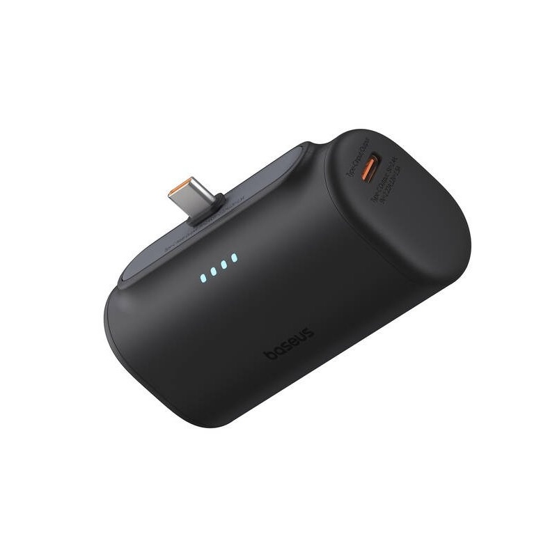 Baseus Compact 20W Fast Charge USB-C Powerbank 5000mAh Cluster Black