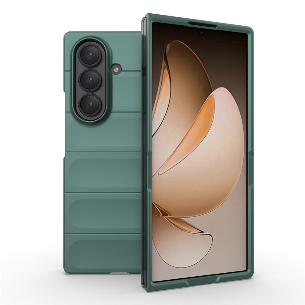 Rugg odolný gélový obal na Samsung Galaxy Z Fold7 5G - zelený