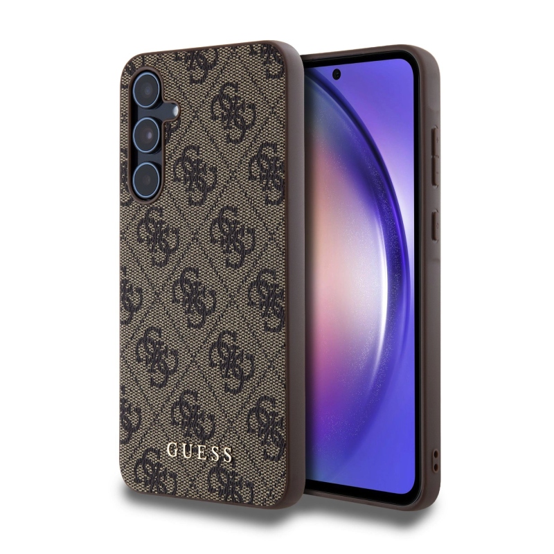 Guess 4G Zadný Kryt pre Samsung Galaxy A55 5G Brown