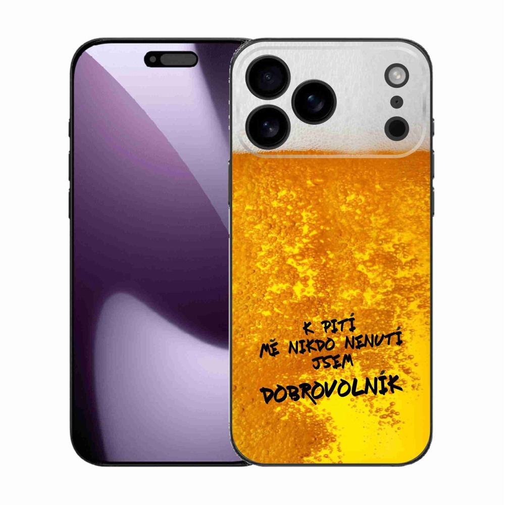 Gélový kryt mmCase na iPhone 17 Pro Max - pivný motív 4