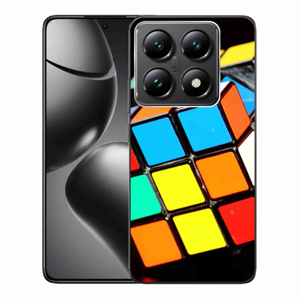 Gélový kryt mmCase na Xiaomi 14T Pro - rubikova kocka