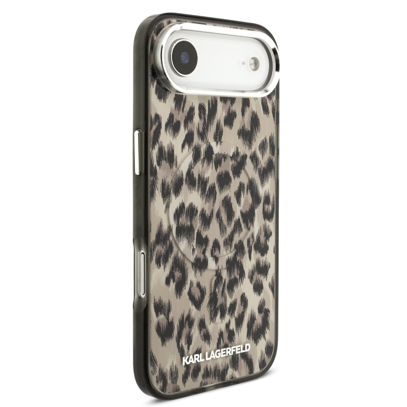 Karl Lagerfeld IML Leopard MagSafe zadný kryt pre iPhone Air Brown