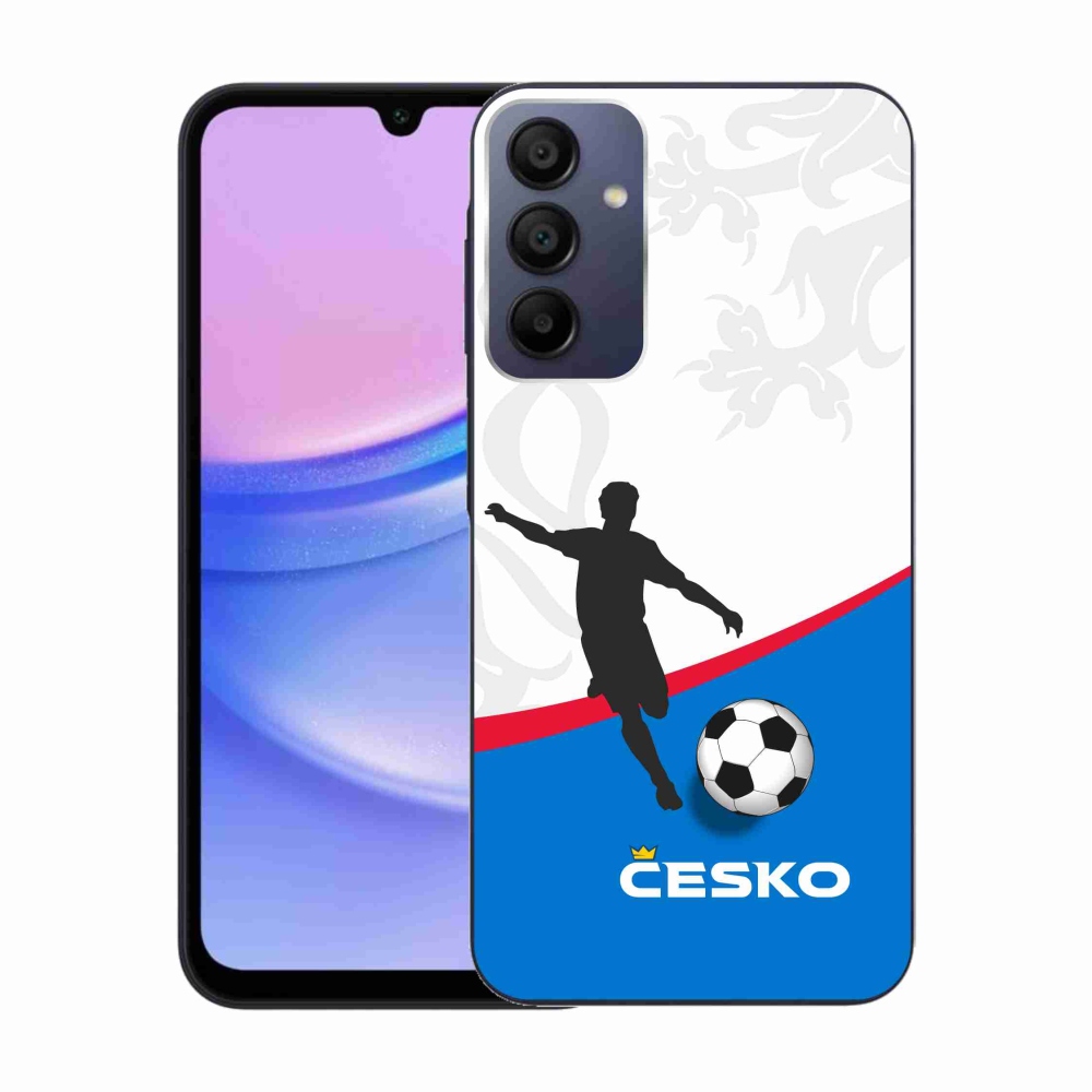 Gélový kryt mmCase na Samsung Galaxy A15 4G/5G - futbal Česko 1