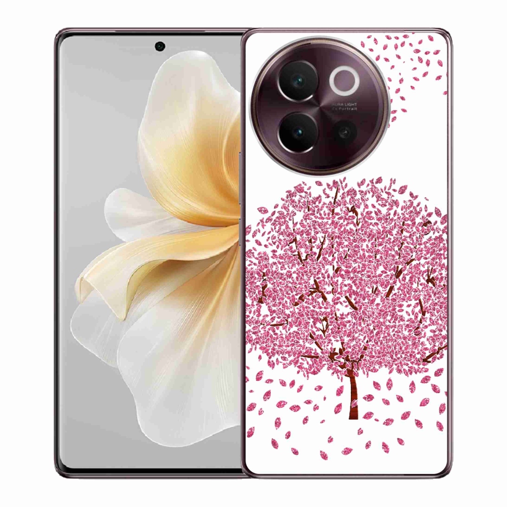 Gélový kryt mmCase na Vivo V40 Lite 5G - kreslený strom s listami