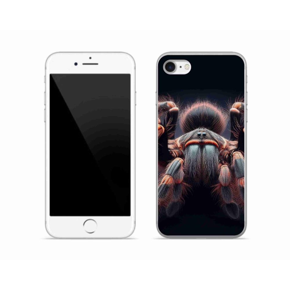 Gélový kryt mmCase na iPhone SE (2022) - tarantula