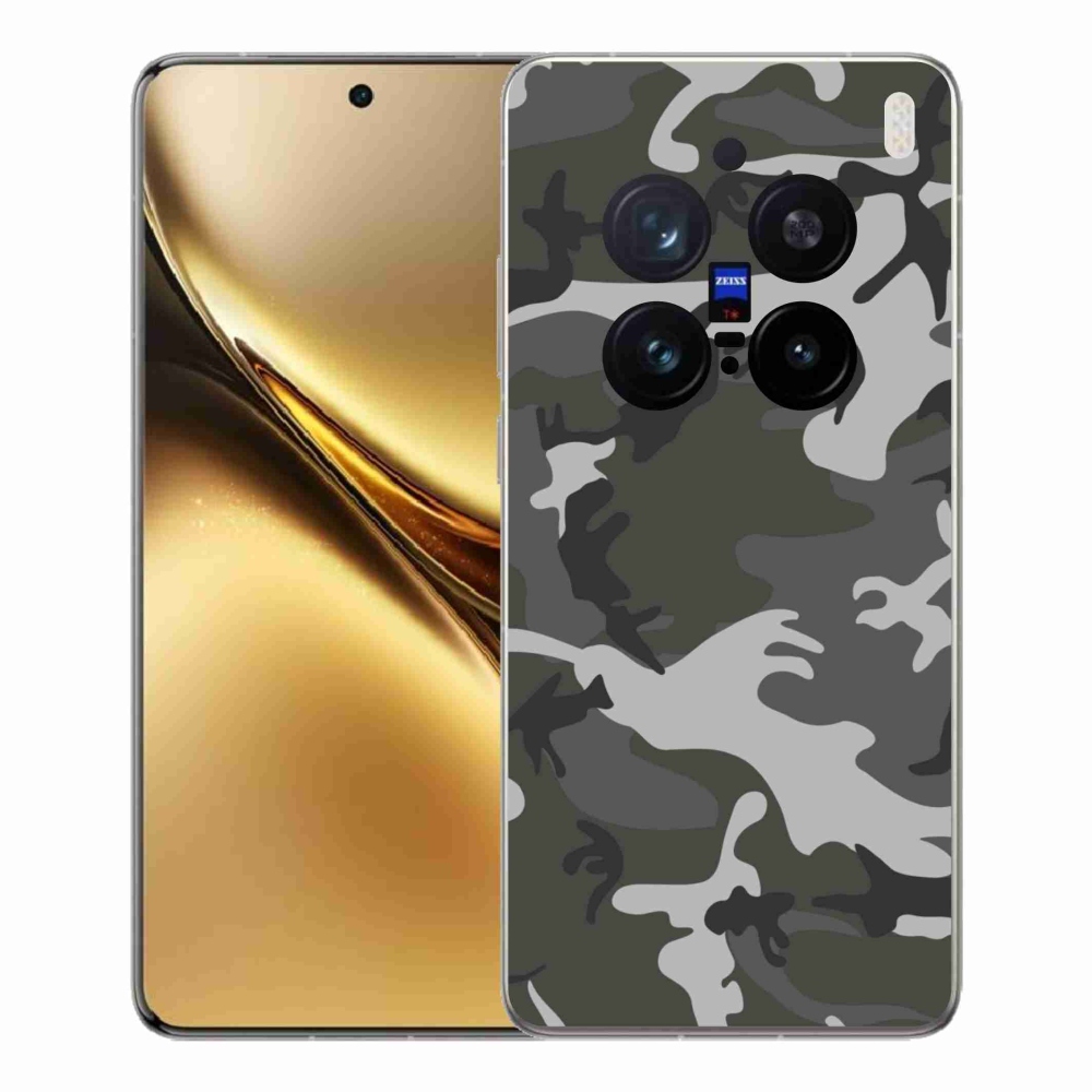 Gélový kryt mmCase na Vivo X200 Pro 5G - maskáčový vzor