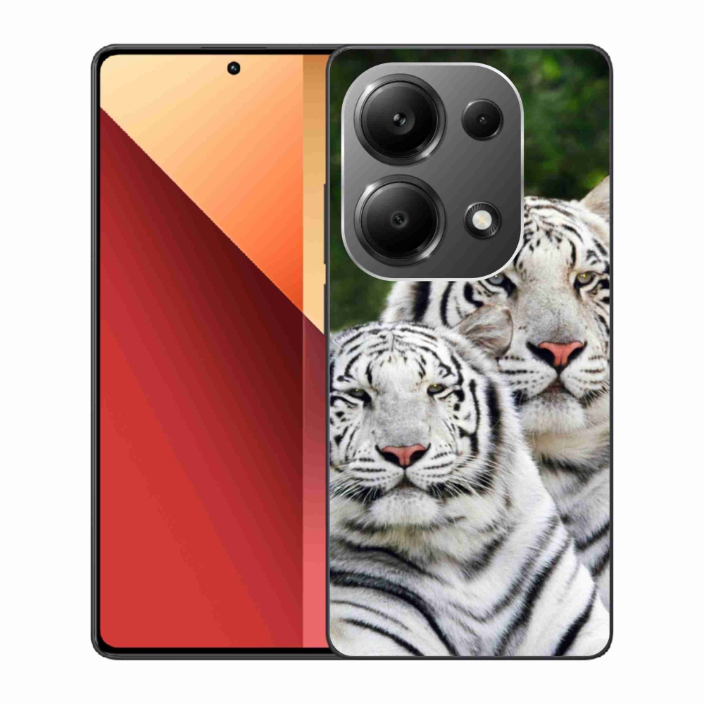 Gélový obal mmCase na Xiaomi Redmi Note 13 Pro 4G/Poco M6 Pro - bieli tigre