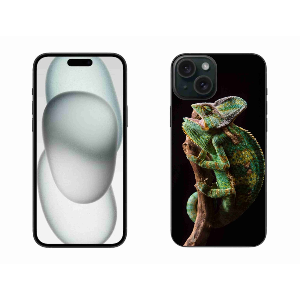 Gélový kryt mmCase na iPhone 15 Plus - chameleón