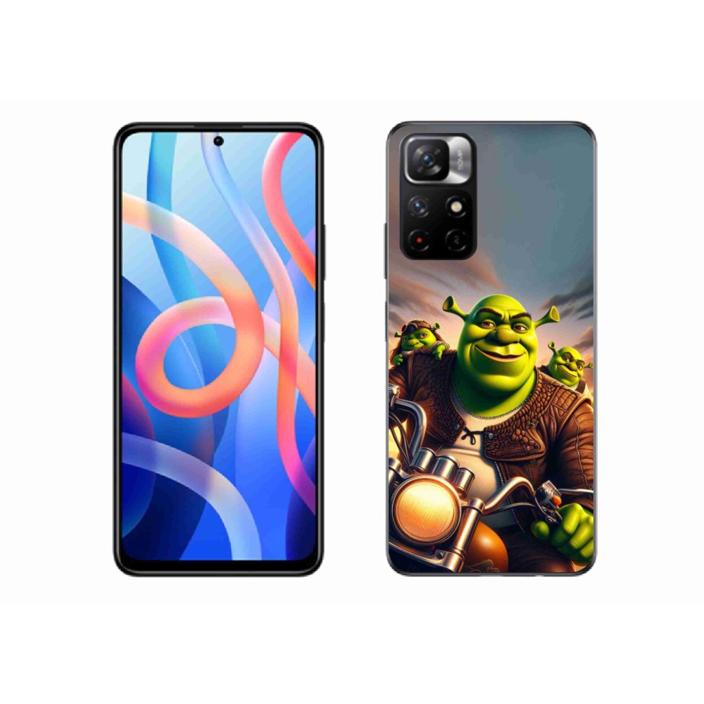 Gélový kryt mmCase na Xiaomi Poco M4 Pro 5G - shrek na motorke