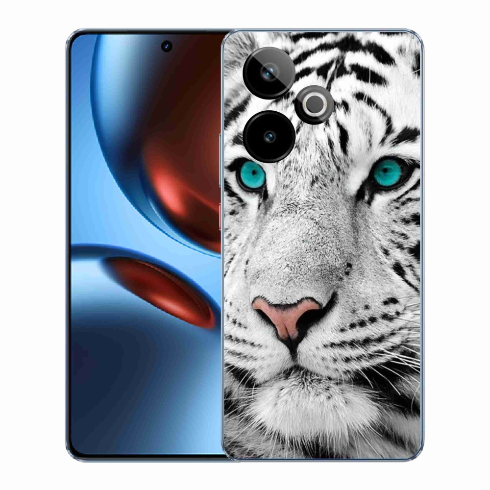 Gélový kryt mmCase na Realme GT 7 5G/GT 7T 5G - biely tiger