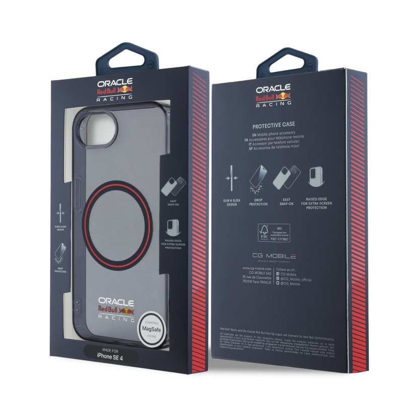 Red Bull PC/TPU Red Ring MagSafe Zadný Kryt pre iPhone 16e Navy