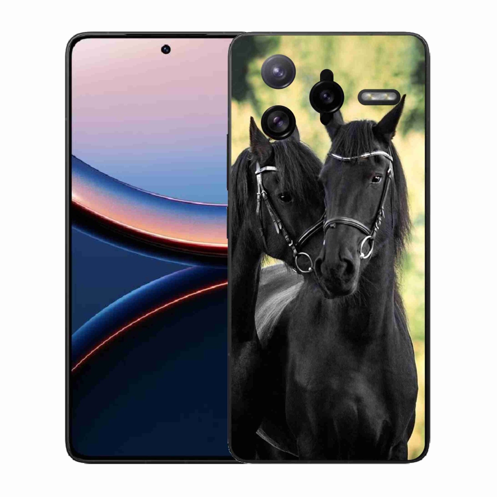 Gélový kryt mmCase na Xiaomi Poco F7 Ultra - dva čierne kone