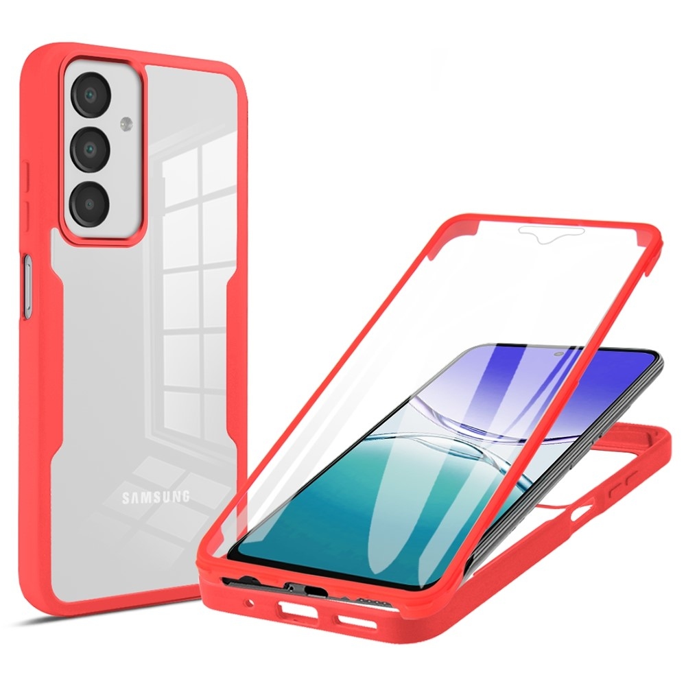 Acryl gélový obal s rámčekom pre ochranou displeja na Samsung Galaxy A16 4G/5G/A17 5G - červený