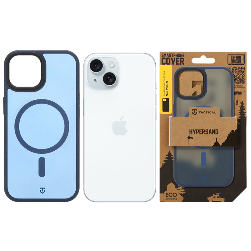 Tactical MagForce Hypersand puzdro pre Apple iPhone 15 Deep Blue