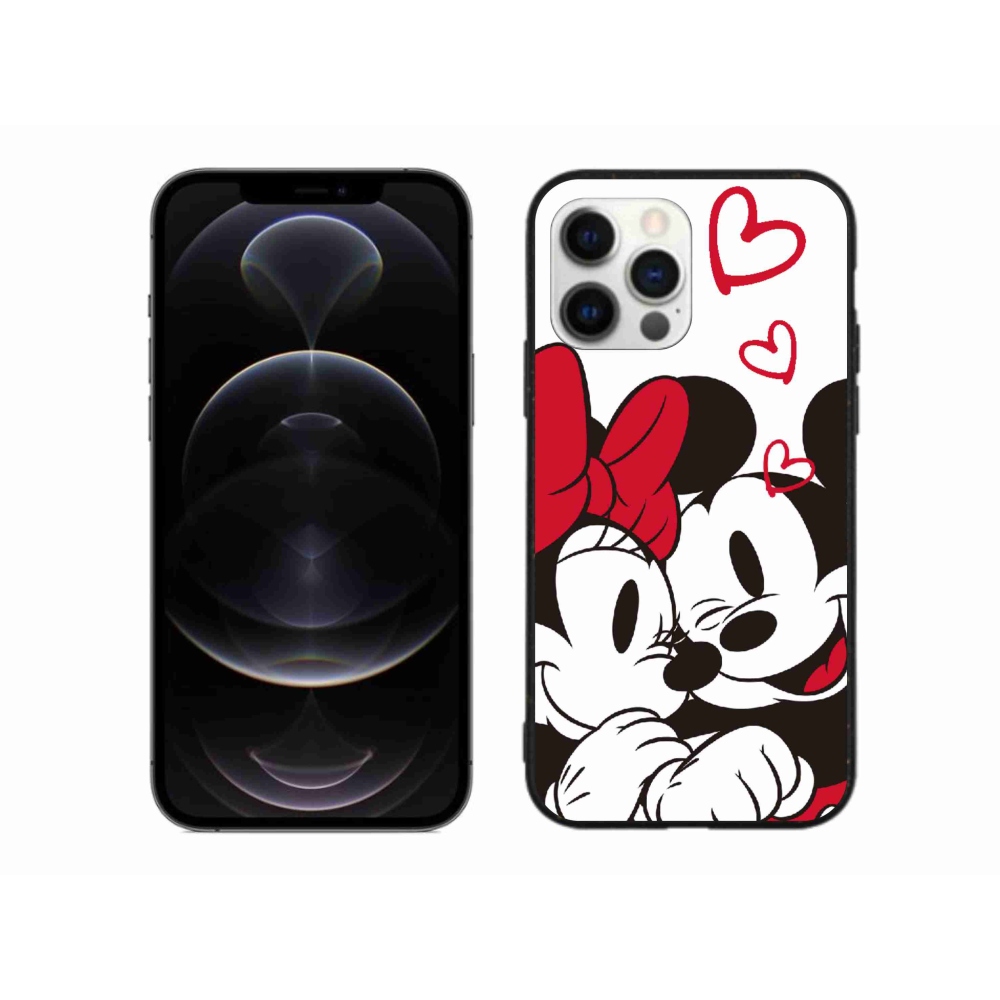 Gélový kryt mmCase na iPhone 12 Pro Max - minnie a mickey