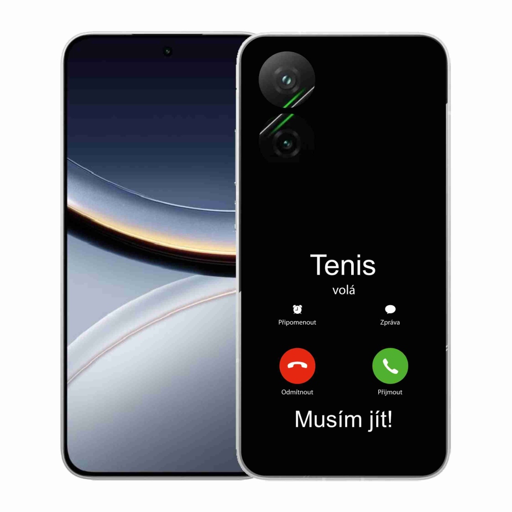 Gélový kryt mmCase na Xiaomi Poco F7 5G - tenis volá čierne pozadie