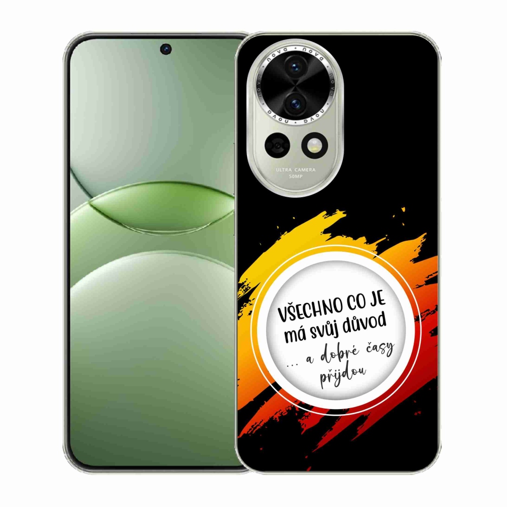 Gélový kryt mmCase na Huawei Nova 13 5G - citát 3 čierne pozadie