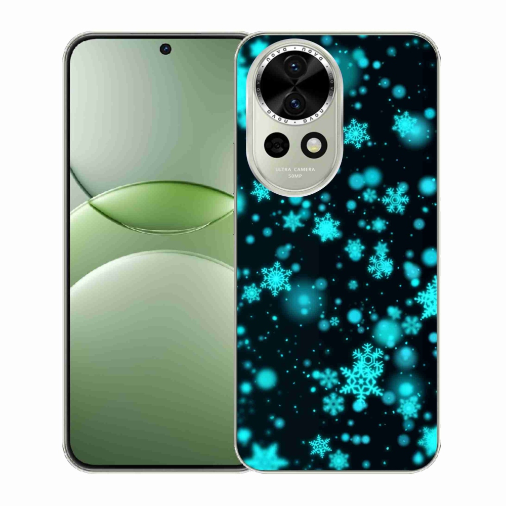 Gélový kryt mmCase na Huawei Nova 13 5G - snehové vločky 1