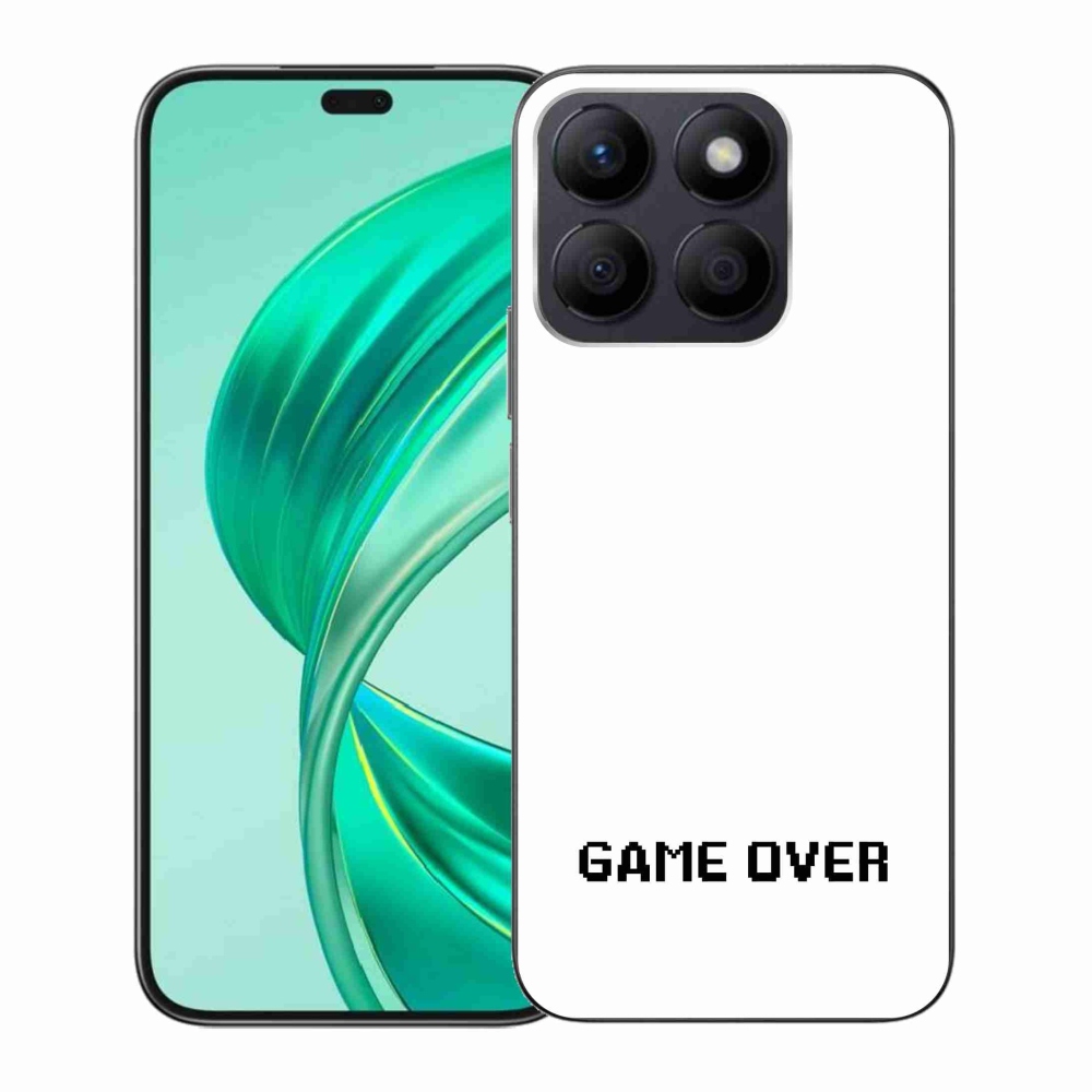 Gélový kryt mmCase na Honor X8b - game over biele pozadie
