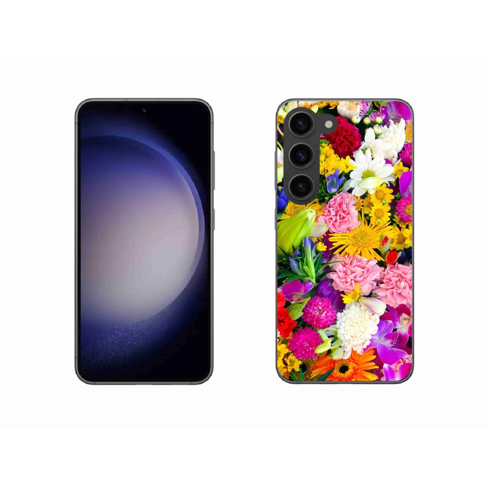 Gélový kryt mmCase na Samsung Galaxy S23 5G - kvety 12