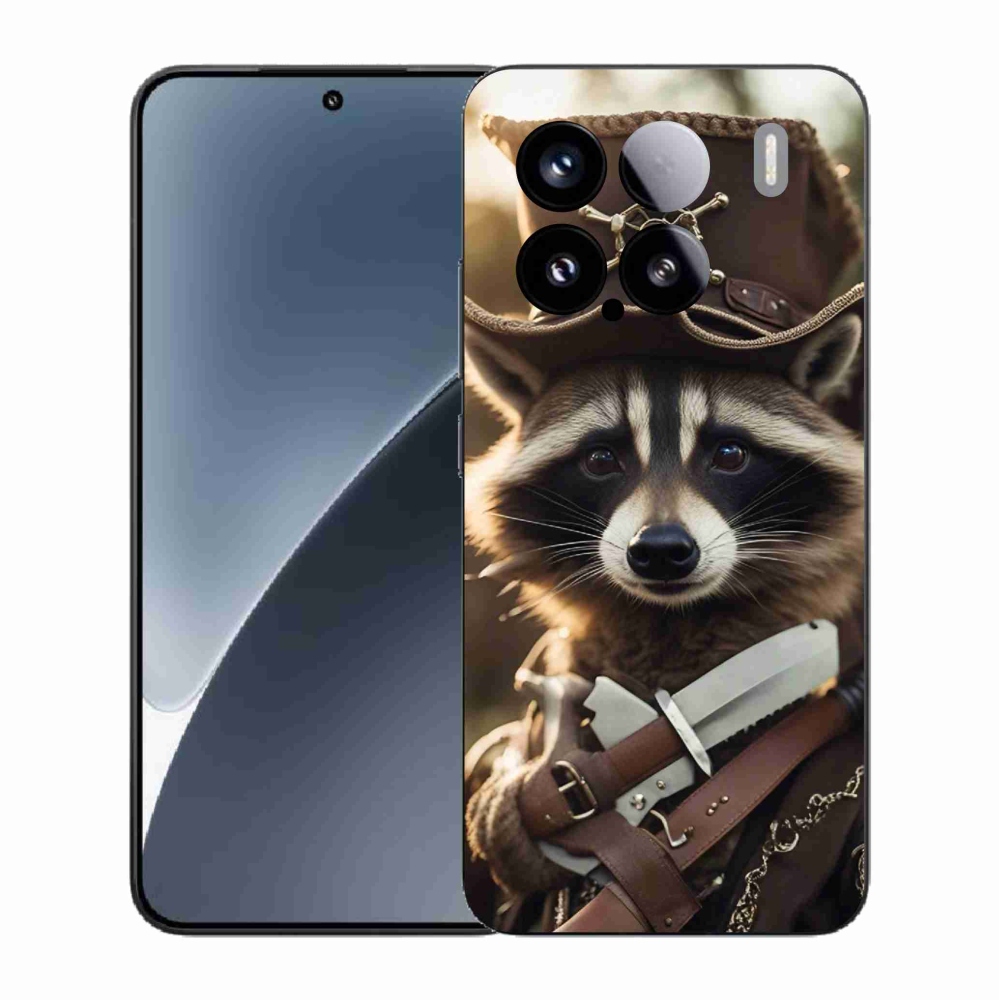 Gélový kryt mmCase na Xiaomi 15 - mýval v uniforme