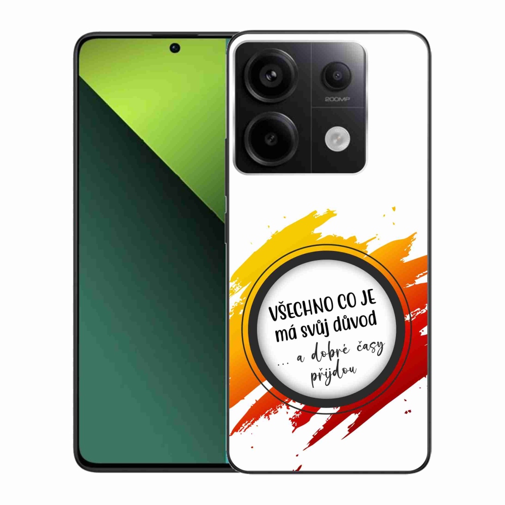 Gélový kryt mmCase na Xiaomi Redmi Note 13 Pro 5G/Poco X6 5G - citát 3 biele pozadie
