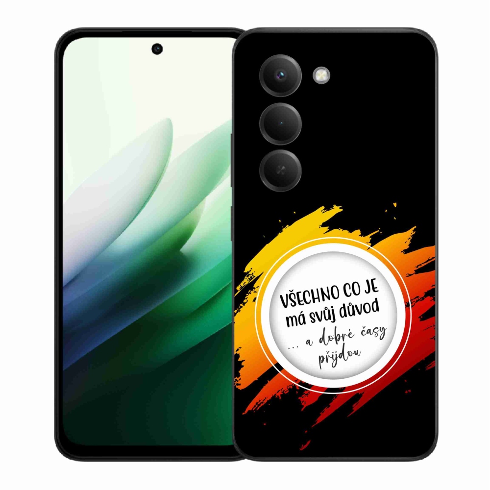 Gélový kryt mmCase na Xiaomi Redmi 15 5G (169mm) - citát 3 čierne pozadie