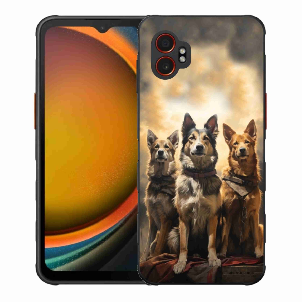 Gélový kryt mmCase na Samsung Galaxy Xcover 7 Pro - tri psy