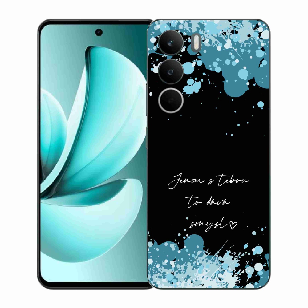 Gélový kryt mmCase na Realme C71 - zamilovaný text čierne pozadie