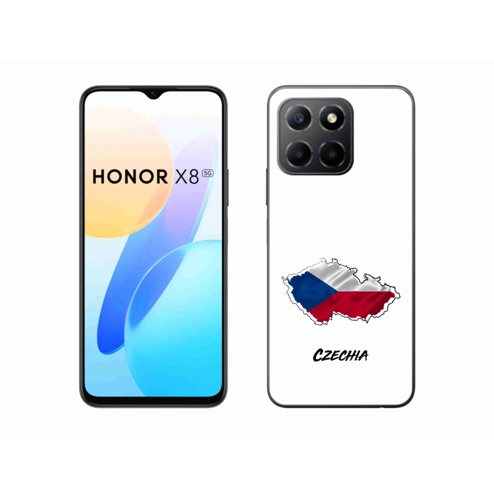 Gélový kryt mmCase na Honor X8 5G/Honor 70 Lite 5G - Czechia biele pozadie