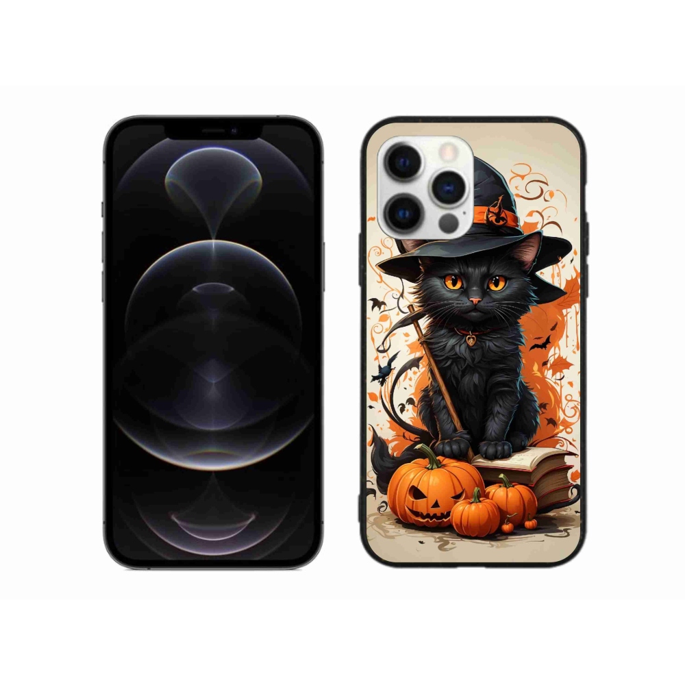 Gélový kryt mmCase na iPhone 12 Pro Max - kocúr čarodejník