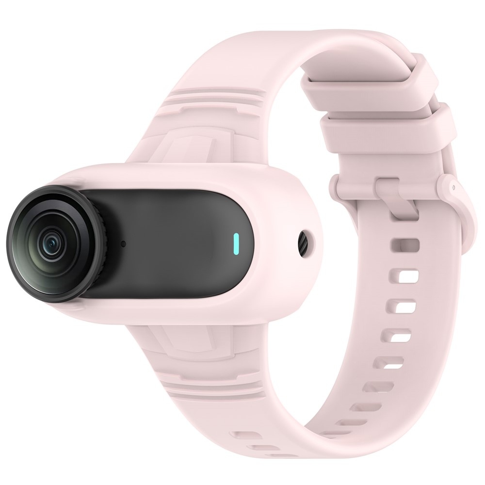 Silikónový rám s náramkom pre Insta360 GO 3 / GO 3S / GO 2 - svetloružový