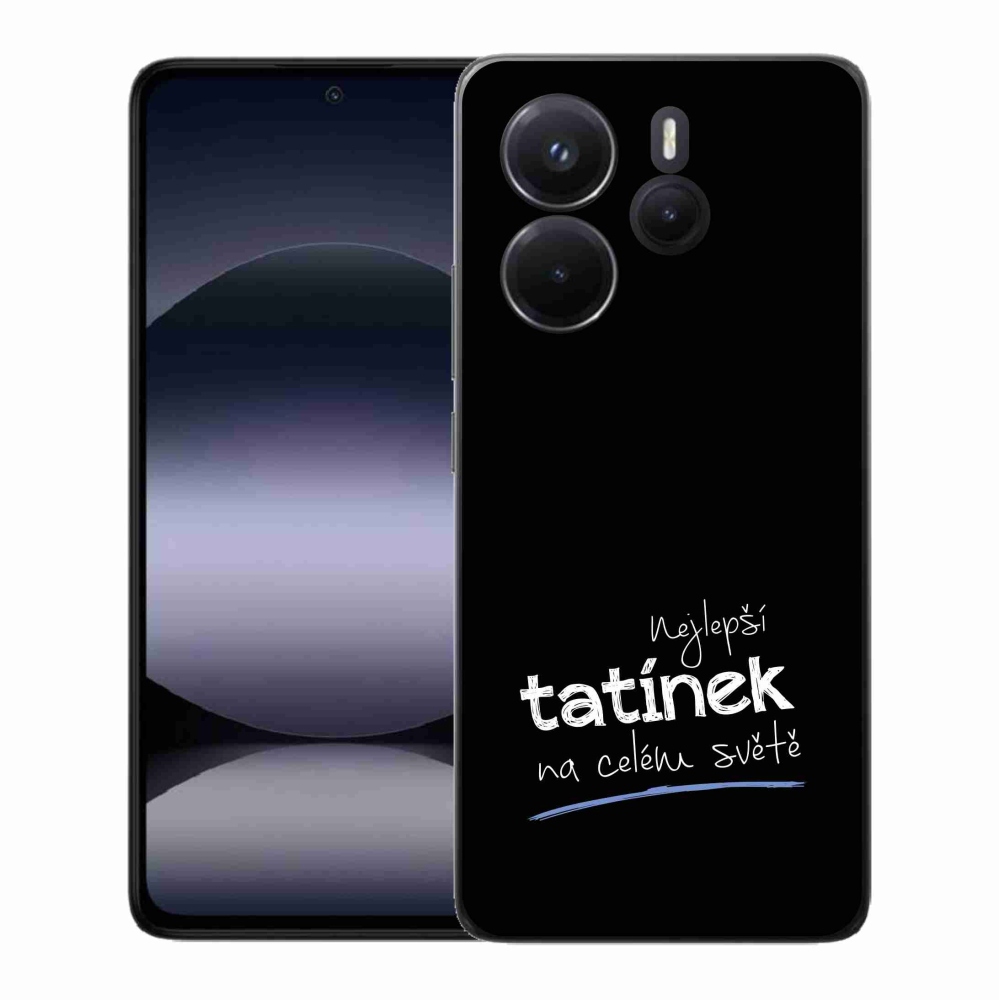 Gélový kryt mmCase na Xiaomi Redmi Note 14 - najlepší otecko 4 čierne pozadie