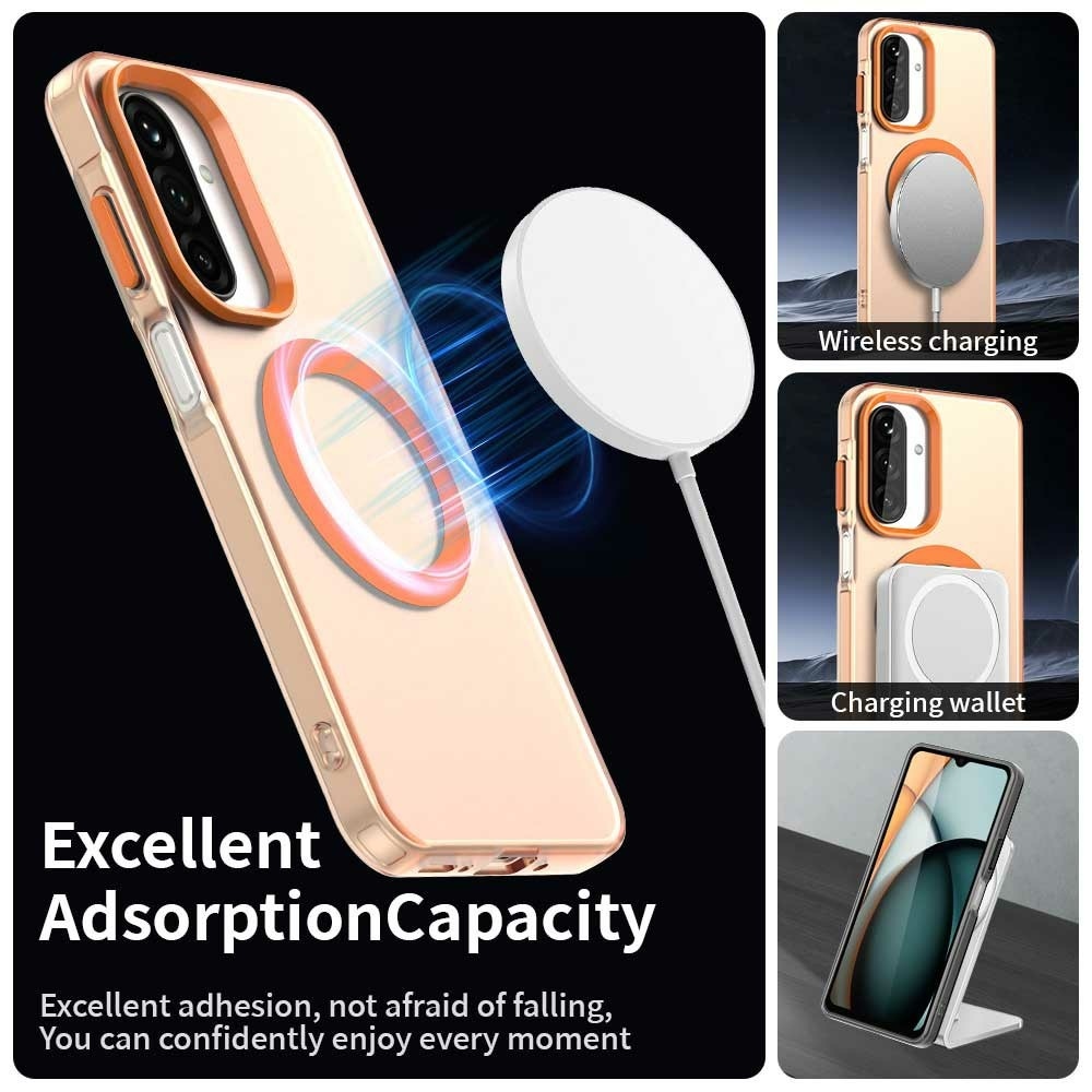 Candy gélový obal s MagSafe na Samsung Galaxy A17 5G - oranžový