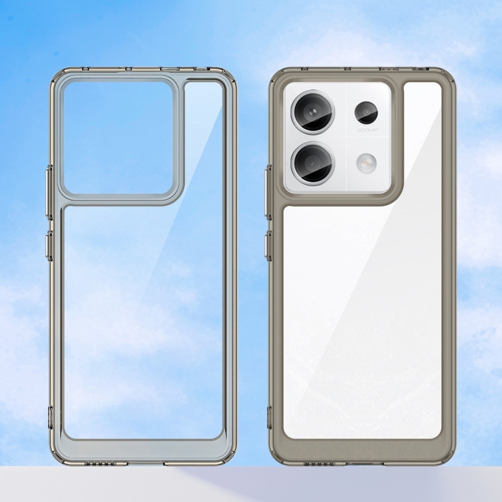 Gélový obal s pevným chrbtom na Xiaomi Redmi Note 13 Pro 5G/Poco X6 5G - šedý