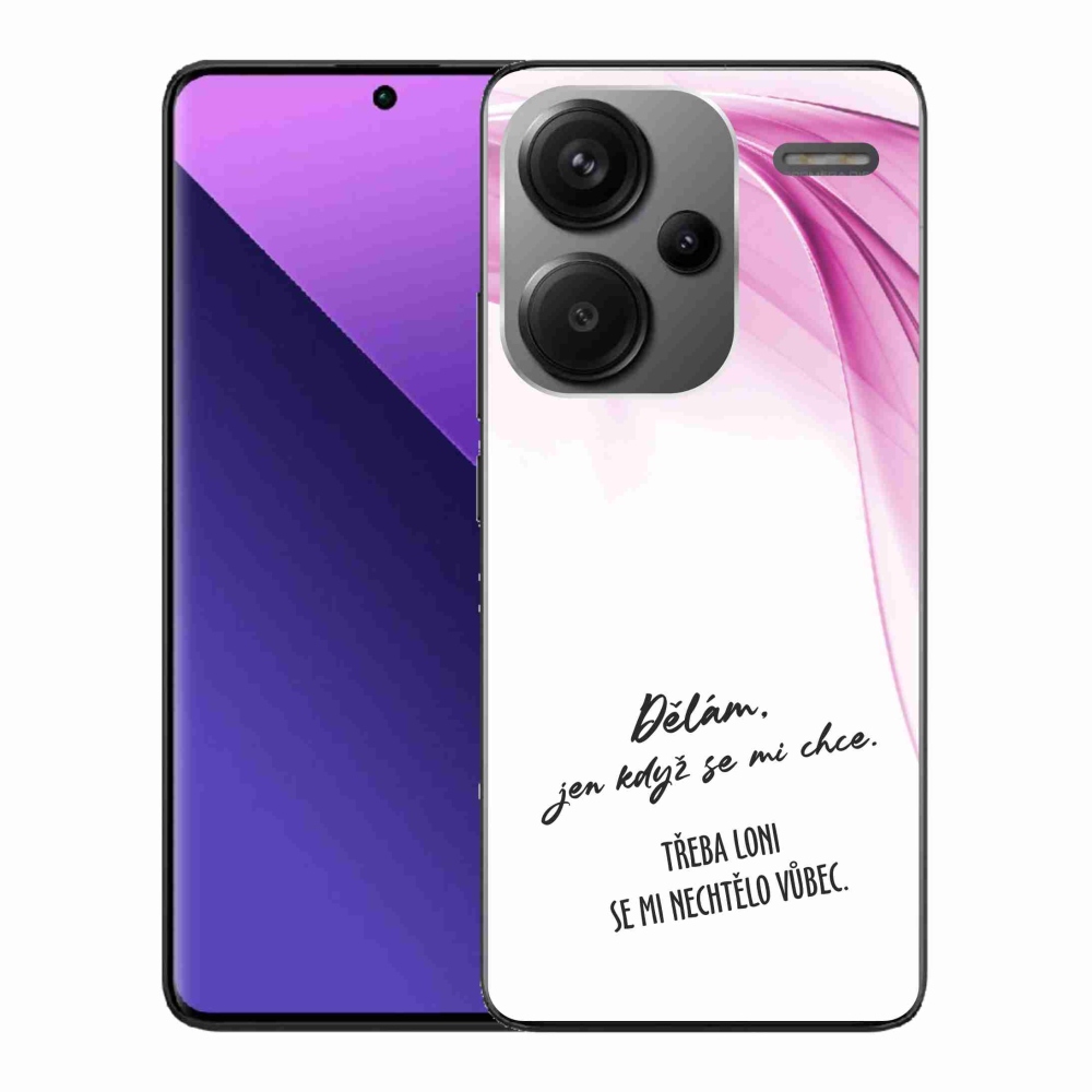 Gélový kryt mmCase na Xiaomi Redmi Note 13 Pro+ 5G - vtipný text 12 biele pozadie