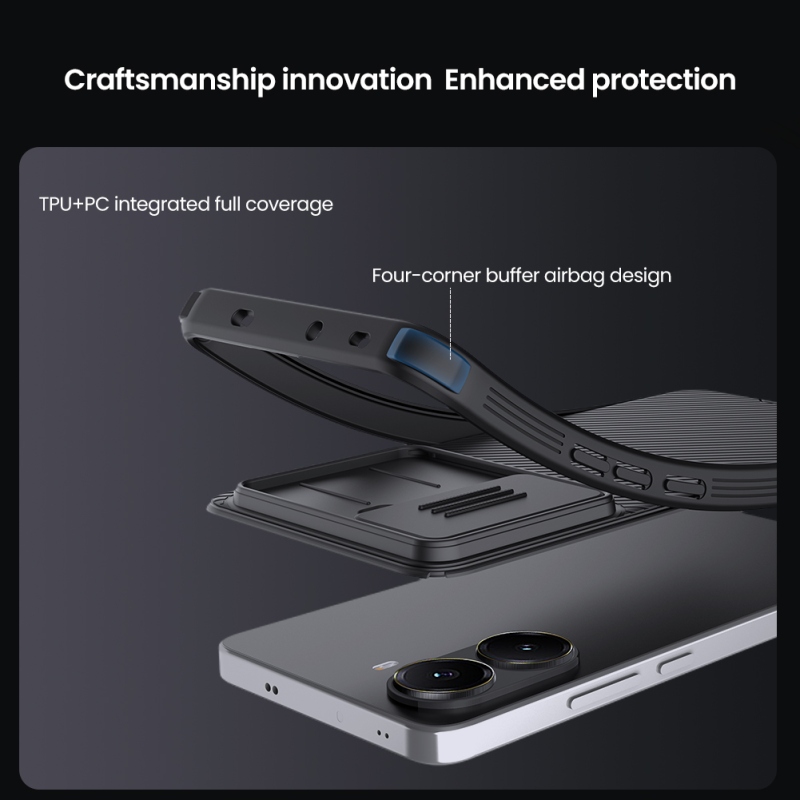 Nillkin CamShield PRO Magnetic Zadný Kryt pre Poco X7 Pro 5G Black