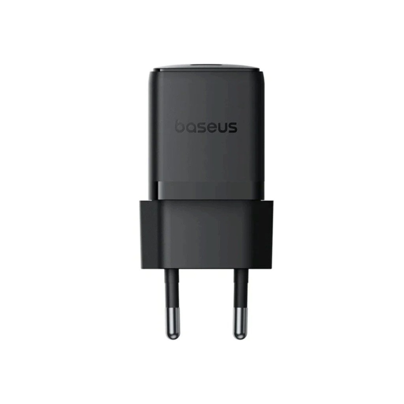 Rýchla nabíjačka Baseus Palm USB-C 20W + dátový kábel USB-C/USB-C 1m čierna