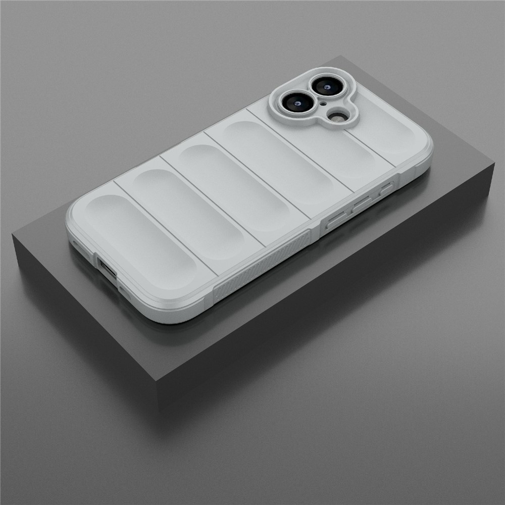 Rugg odolný gélový obal na iPhone 17 - svetlosivý