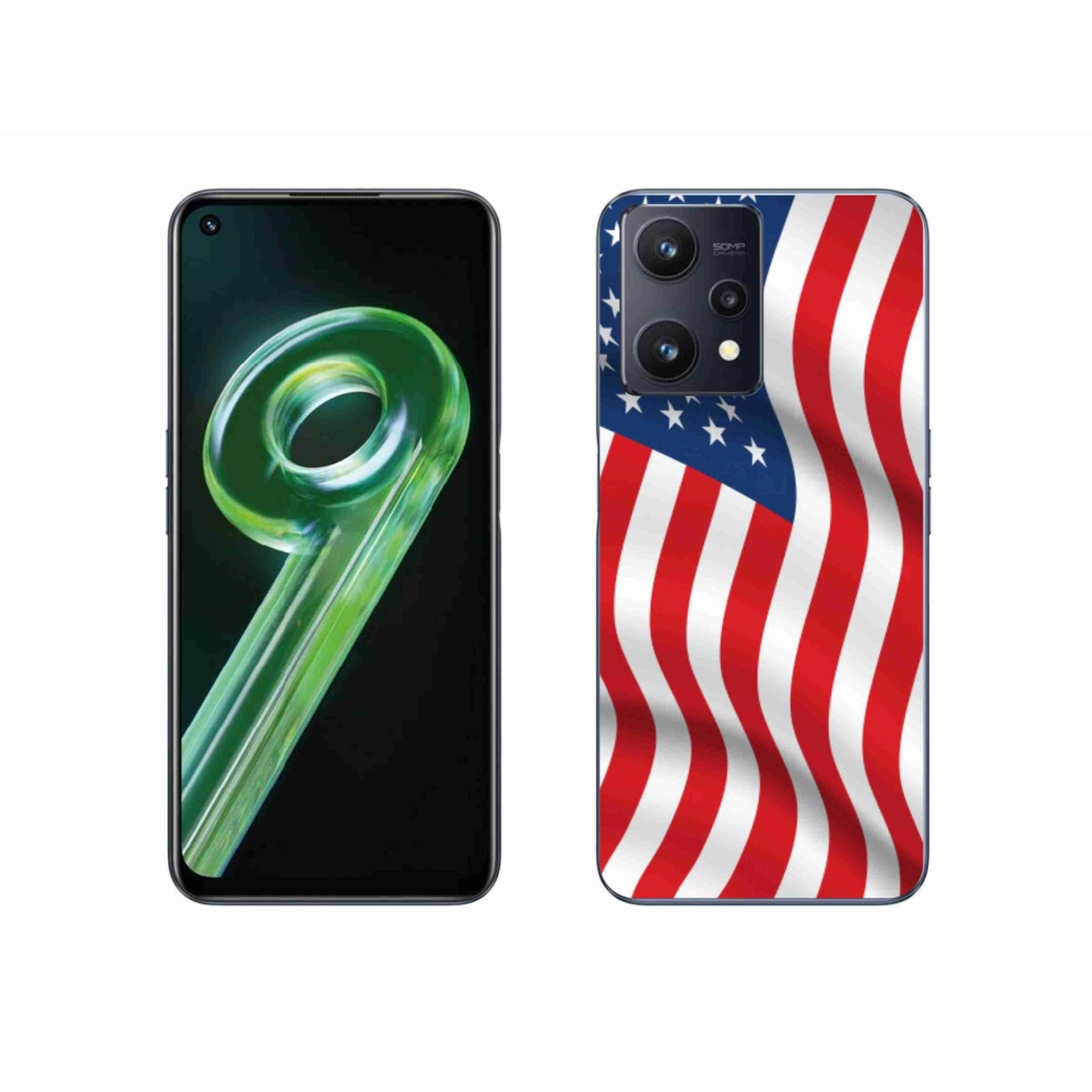 Gélový kryt mmCase na mobil Realme 9 5G - USA vlajka