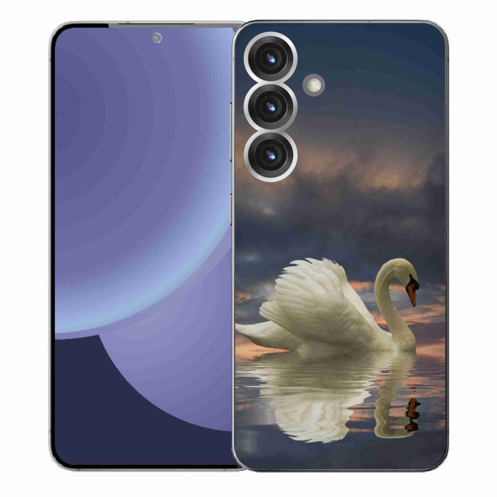 Gélový kryt mmCase na Samsung Galaxy S25+ - labuť