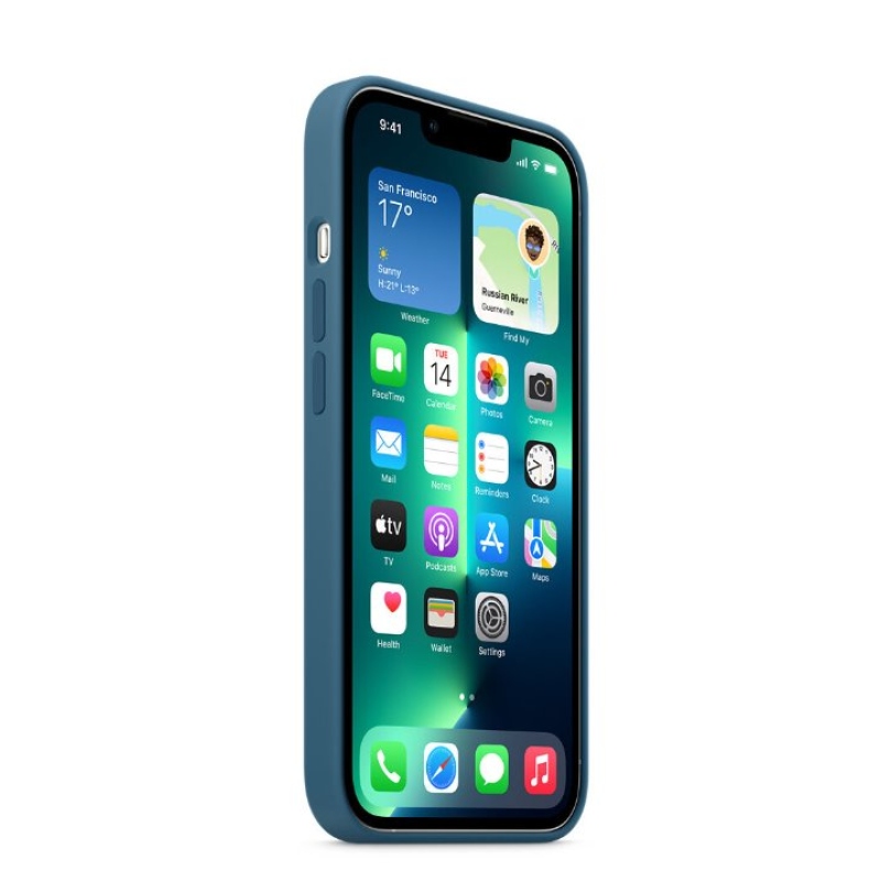 MM2G3ZE/A Apple Silikónový Kryt vr. Magsafe pre iPhone 13 Pro Blue Jay