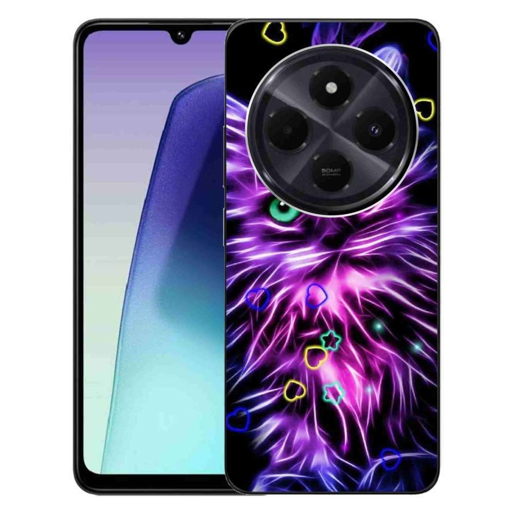 Gélový kryt mmCase na Xiaomi Redmi 14C/Poco C75 - abstraktná mačka
