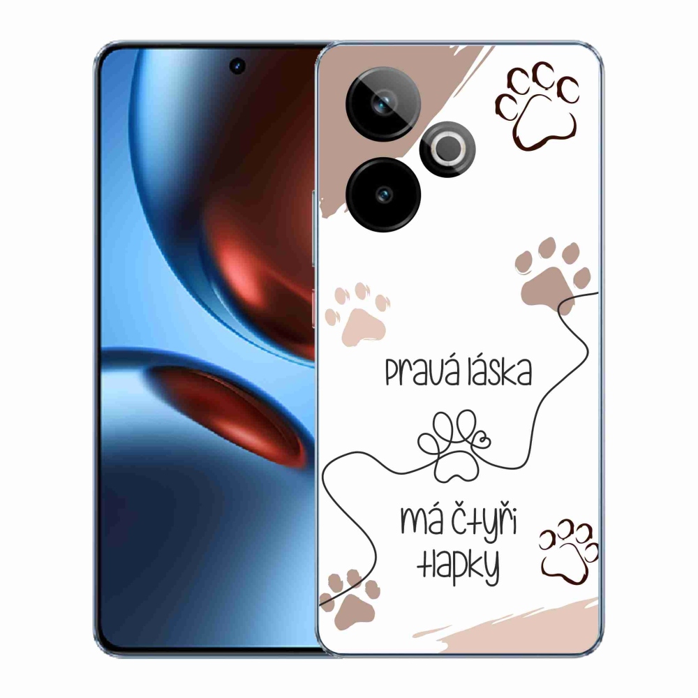 Gélový kryt mmCase na Realme GT 7 5G/GT 7T 5G - psí motív 1 biele pozadie