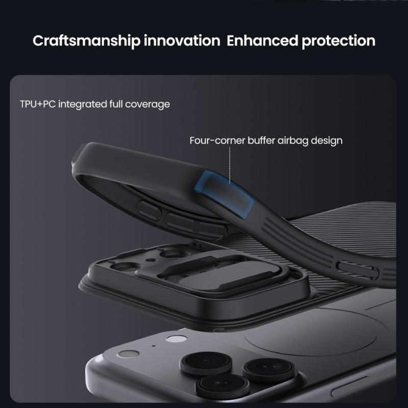 Nillkin CamShield PRO Zadný kryt pre Apple iPhone 17 Pro Max Black