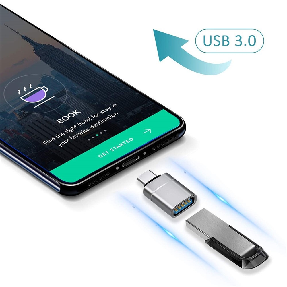 USB-C na USB 3.0 OTG adaptér